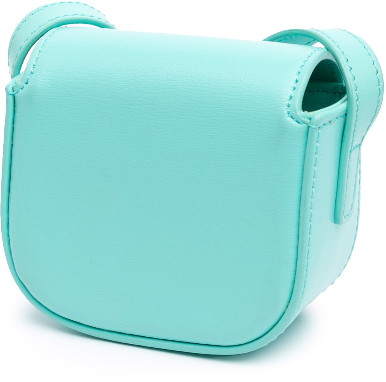 Celine Leather Triomphe AirPods Case with Strap Blauw