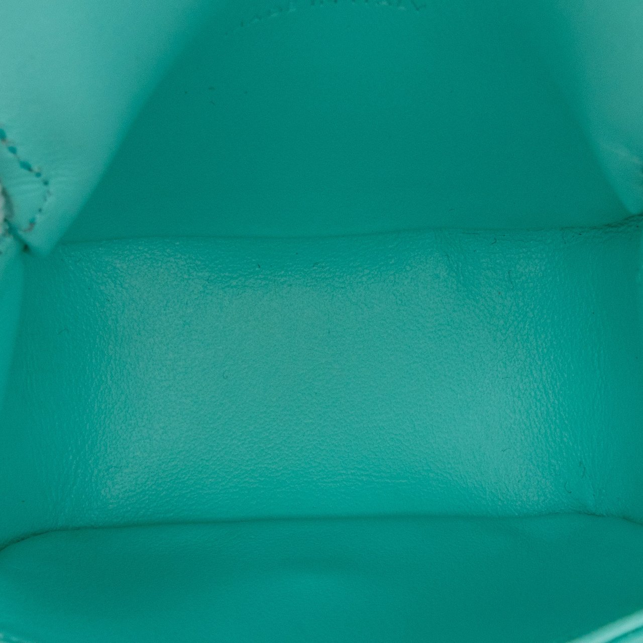 Celine Leather Triomphe AirPods Case with Strap Blauw