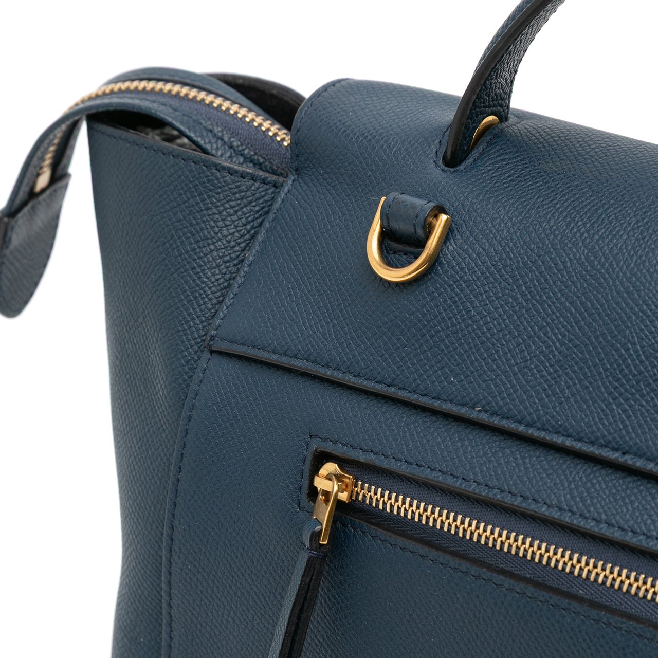 Celine Mini Grained Calfskin Belt Bag Blauw