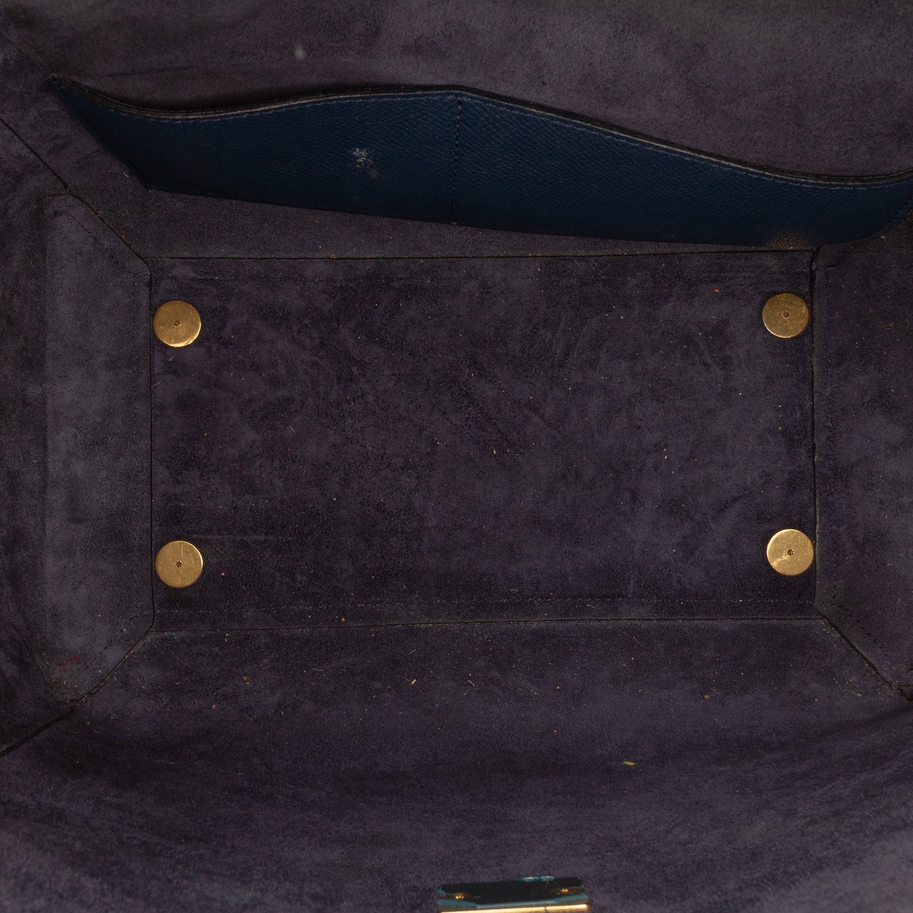 Celine Mini Grained Calfskin Belt Bag Blauw