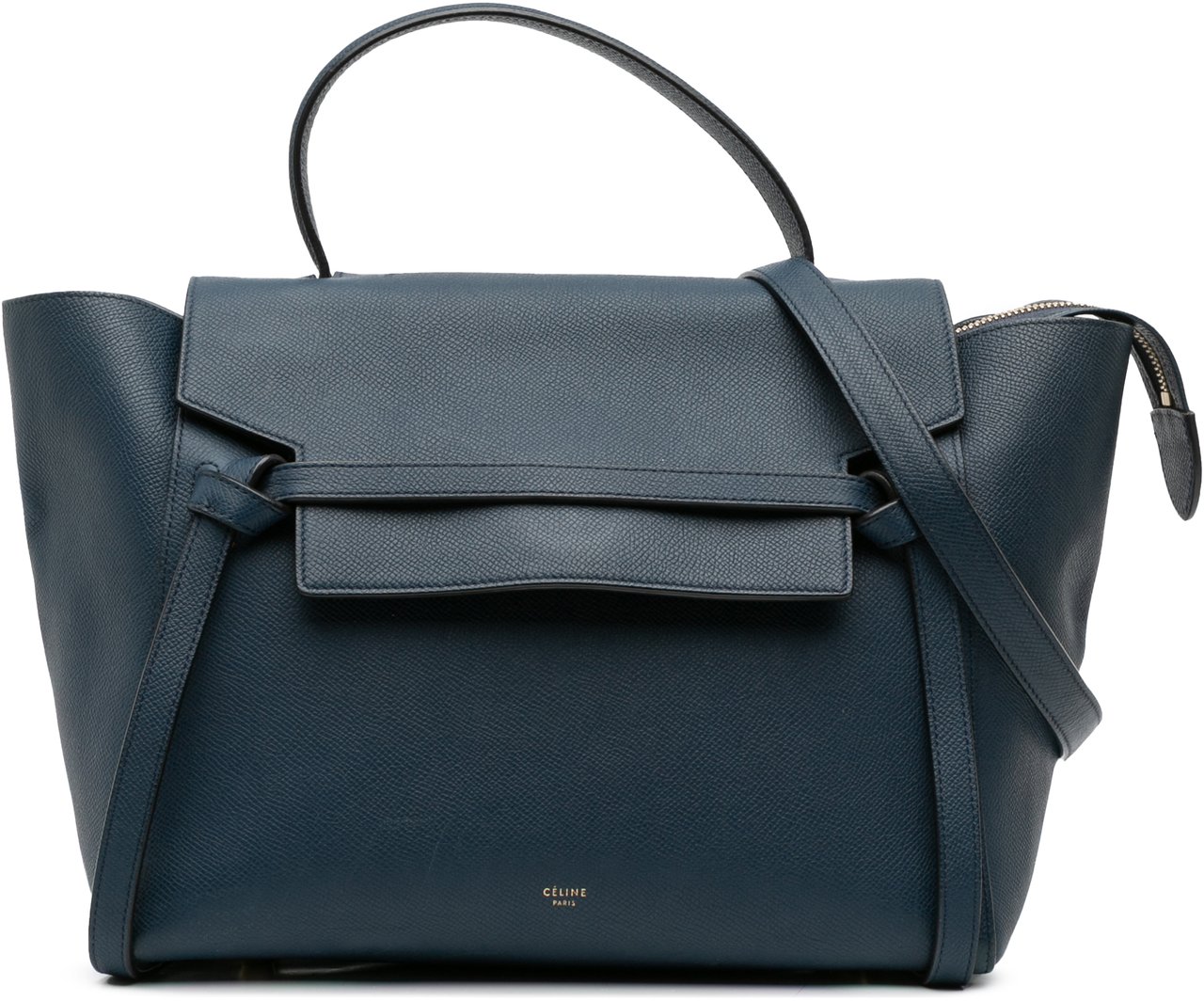 Celine Mini Grained Calfskin Belt Bag Blauw