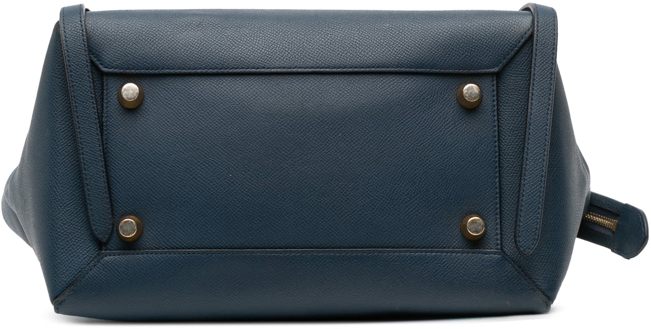Celine Mini Grained Calfskin Belt Bag Blauw