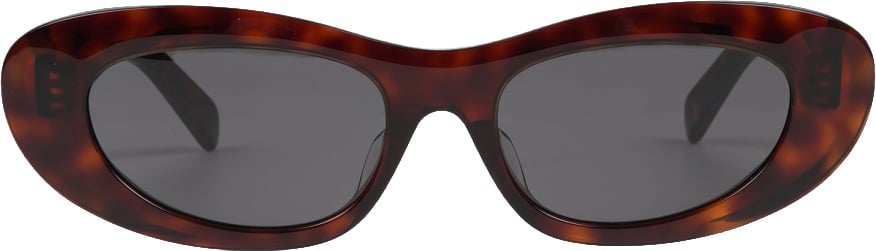 Celine Tortoiseshell Cat-Eye Sunglasses With Bold Retro Frame Grijs