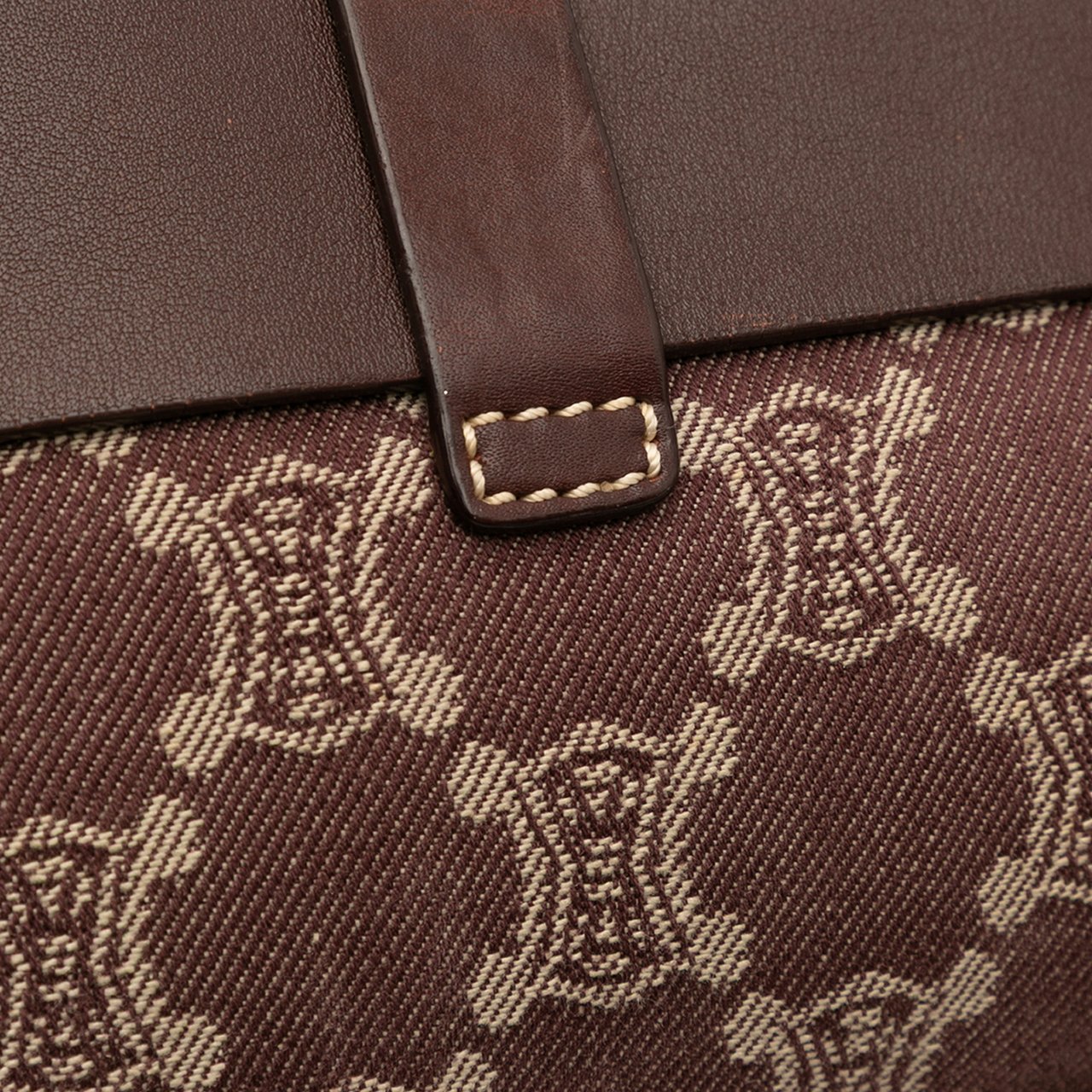 Celine Macadam Denim Double Pocket Belt Bag Bruin