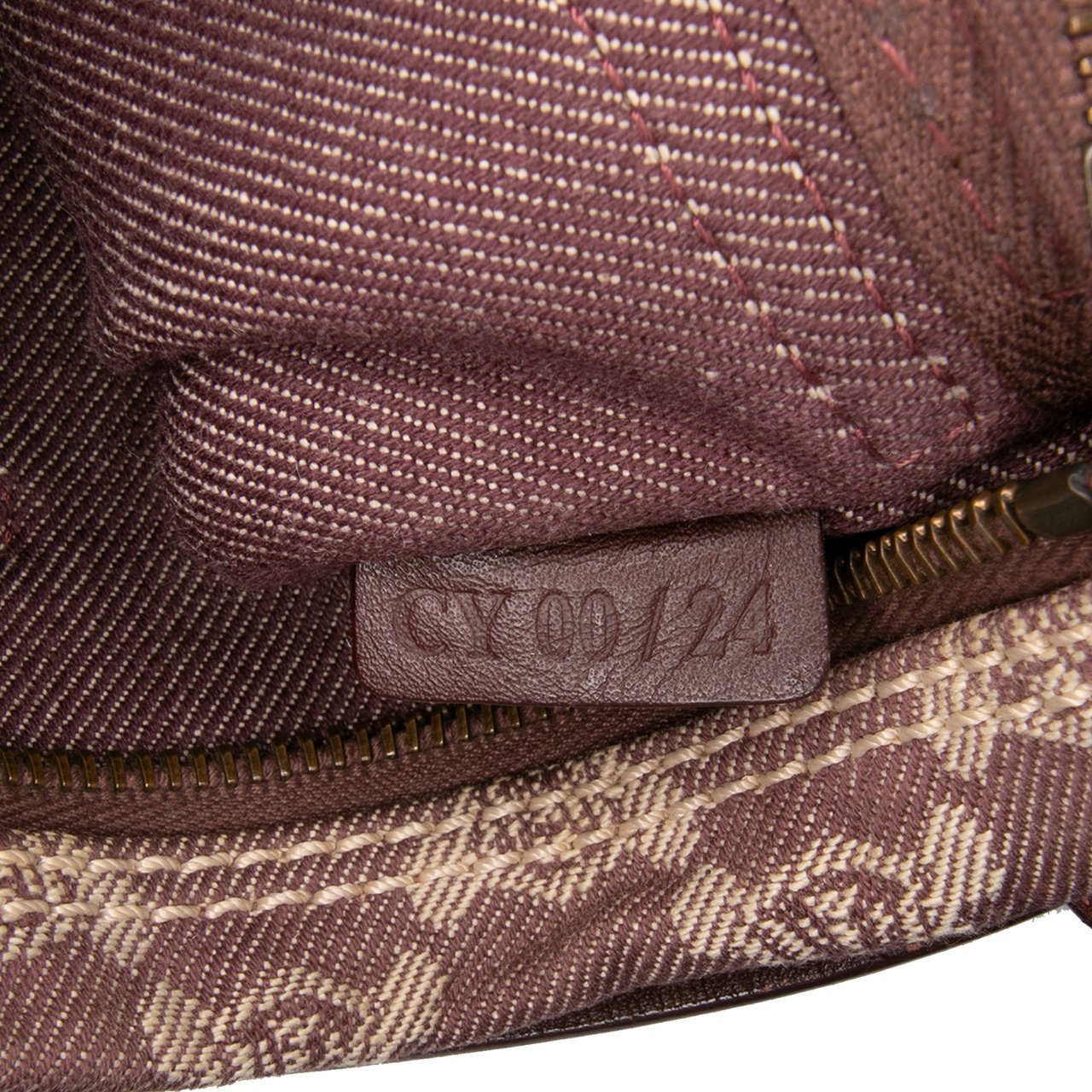 Celine Macadam Denim Double Pocket Belt Bag Bruin