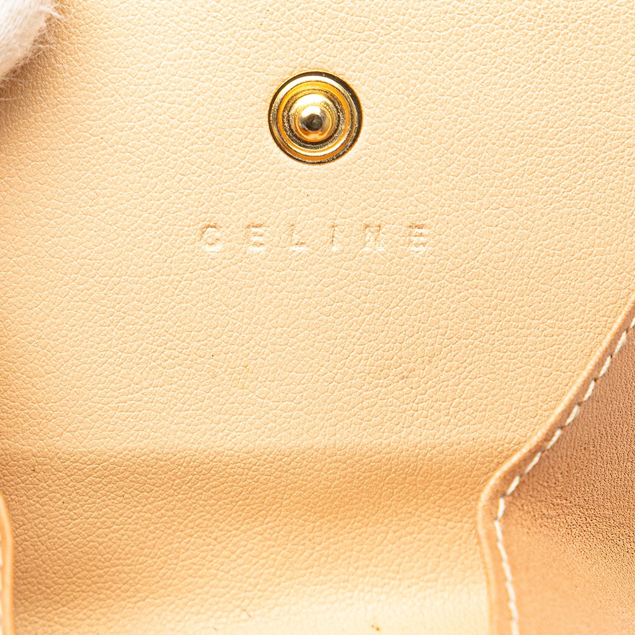 Celine Macadam Coated Canvas Coin Pouch Bruin
