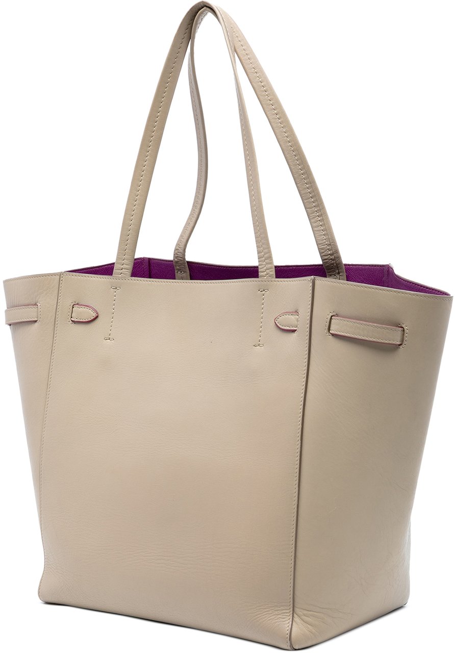 Celine Small Leather Phantom Cabas Tote Bruin