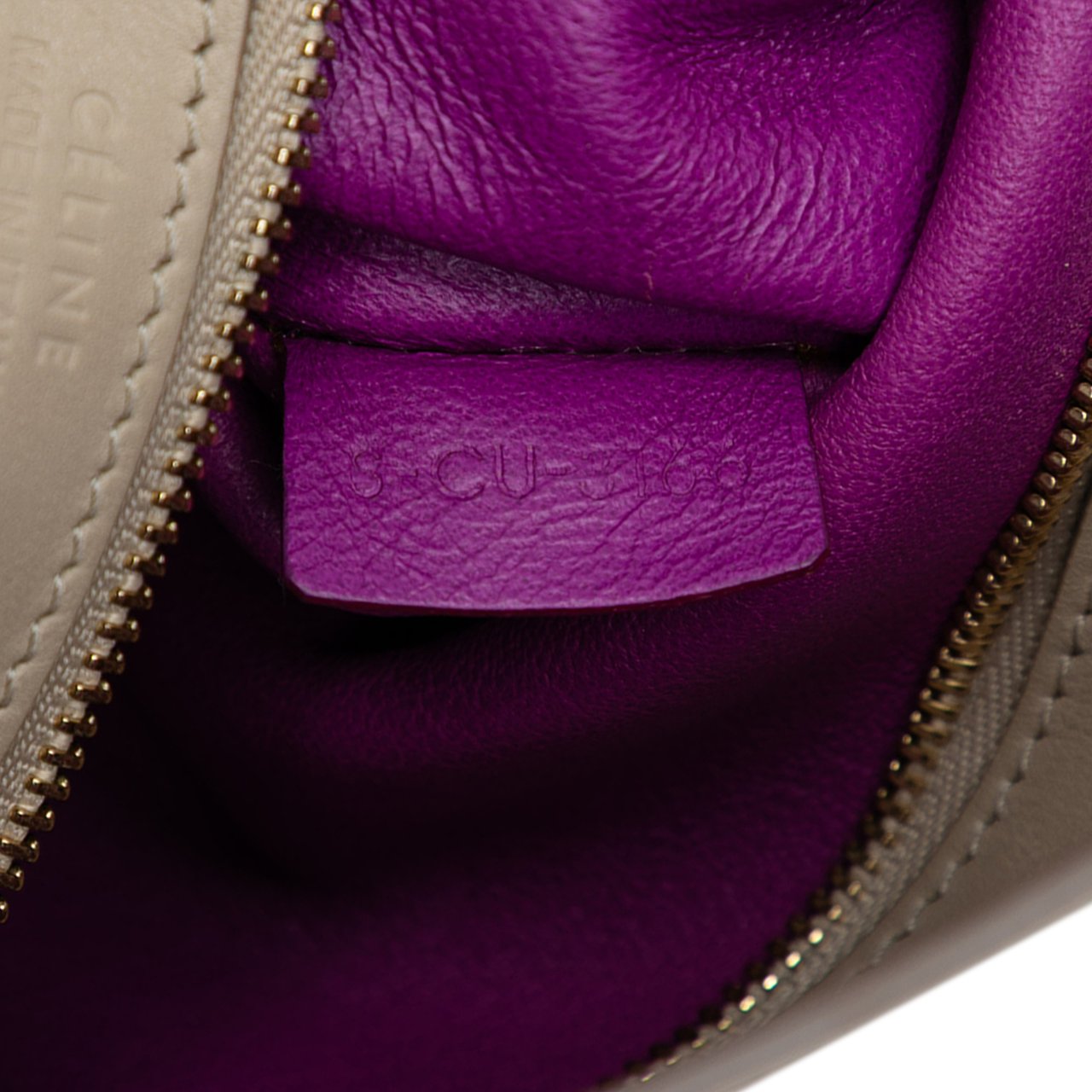 Celine Small Leather Phantom Cabas Tote Bruin