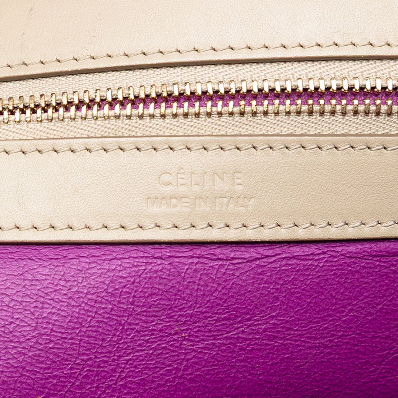 Celine Small Leather Phantom Cabas Tote Bruin