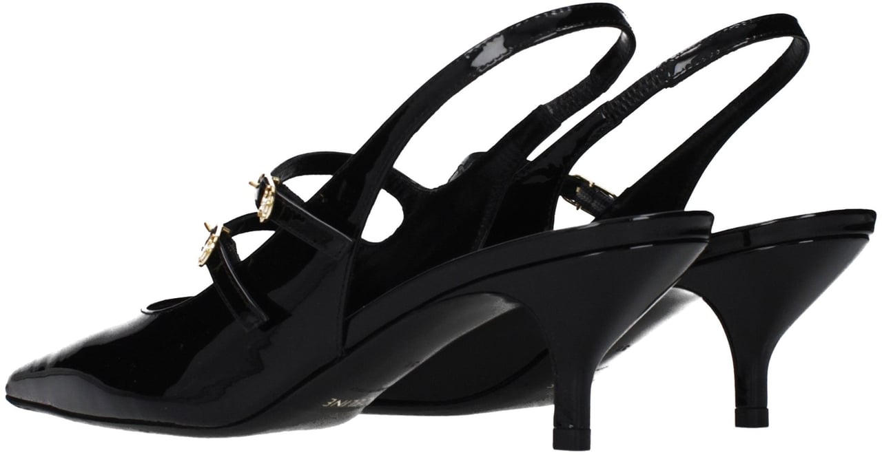 Celine Black Leather Sandals Zwart