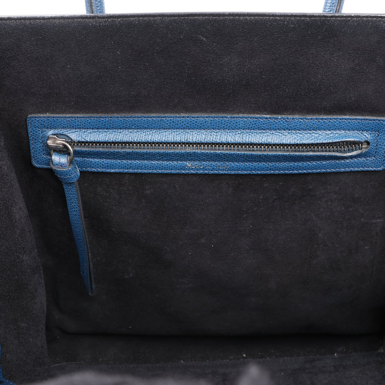 Celine CELINE Luggage Phantom Medium Grained Leather Handbag in Navy Blue (Marketplaces) Navy