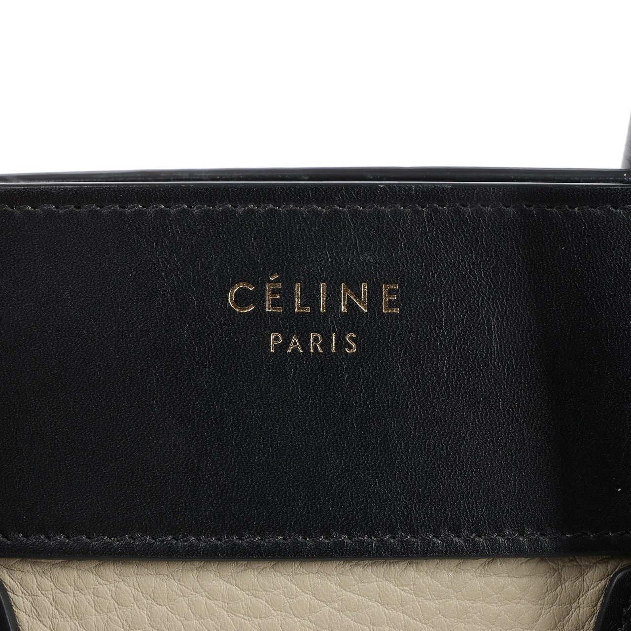Celine Celine Luggage Mini Leather Tri-Color Handbag in Blue x Beige x Black Divers