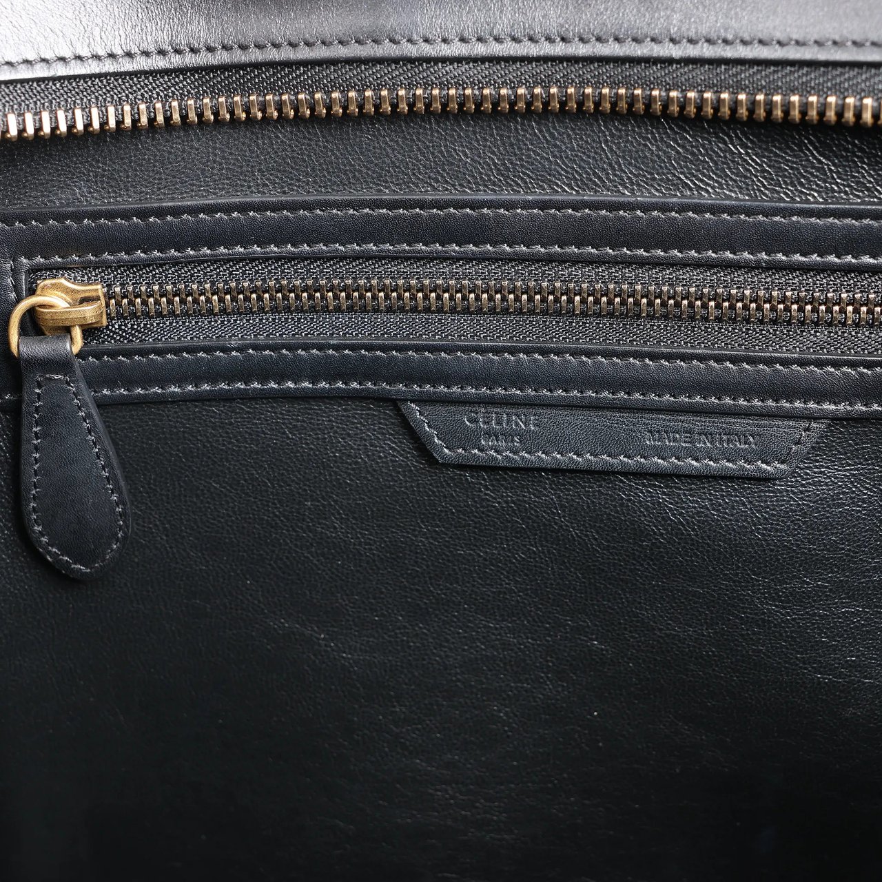 Celine Celine Luggage Mini Leather Tri-Color Handbag in Blue x Beige x Black Divers