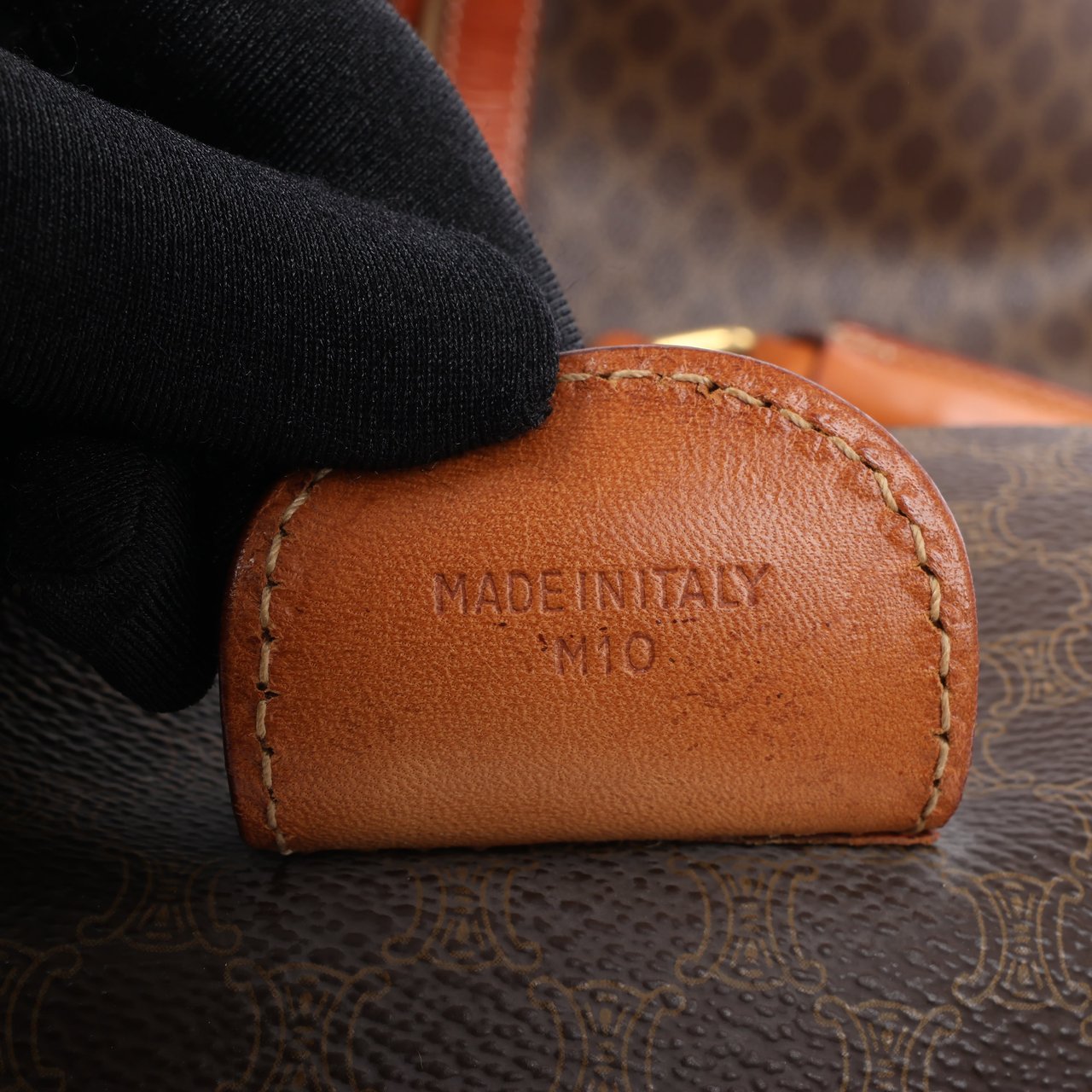 Celine Celine Macadam Boston PVC & Leather Travel Bag in Brown Bruin