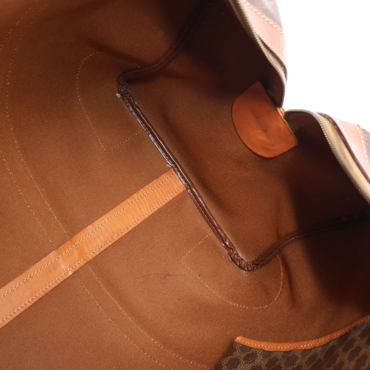 Celine Celine Macadam Boston PVC & Leather Travel Bag in Brown Bruin