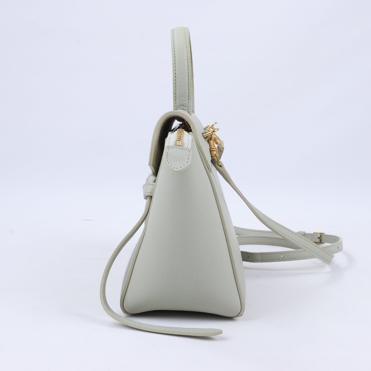 Celine CELINE Belt Bag Grained Calfskin Nano 2Way Handbag in Mint (Marketplaces) Groen