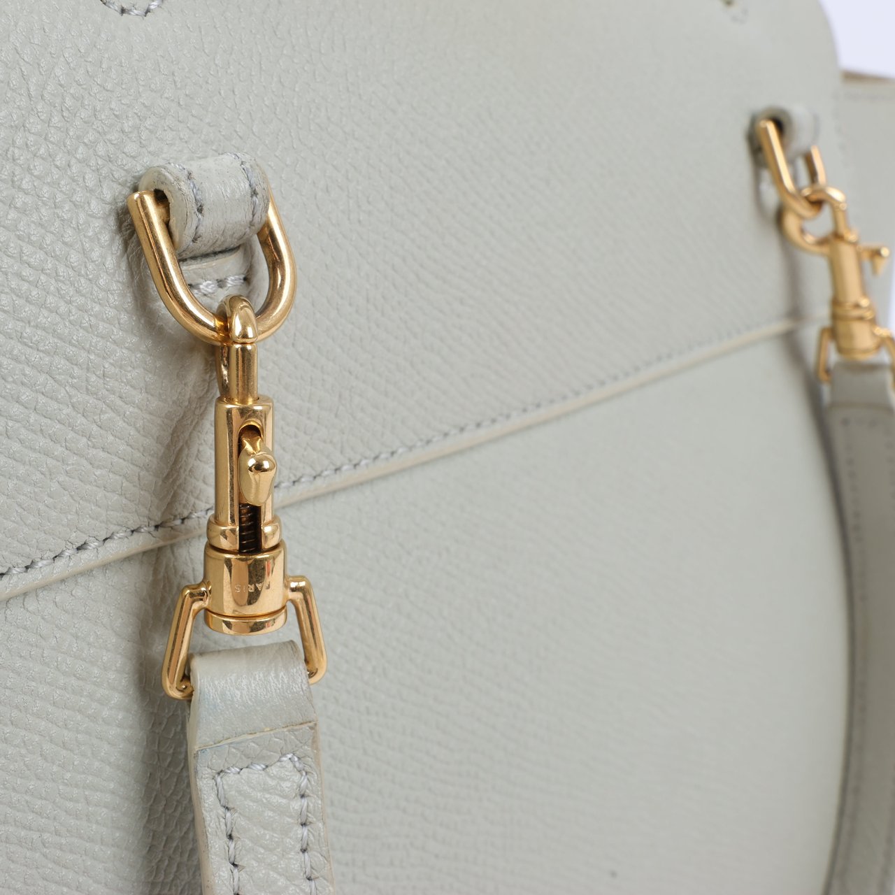 Celine CELINE Belt Bag Grained Calfskin Nano 2Way Handbag in Mint (Marketplaces) Groen