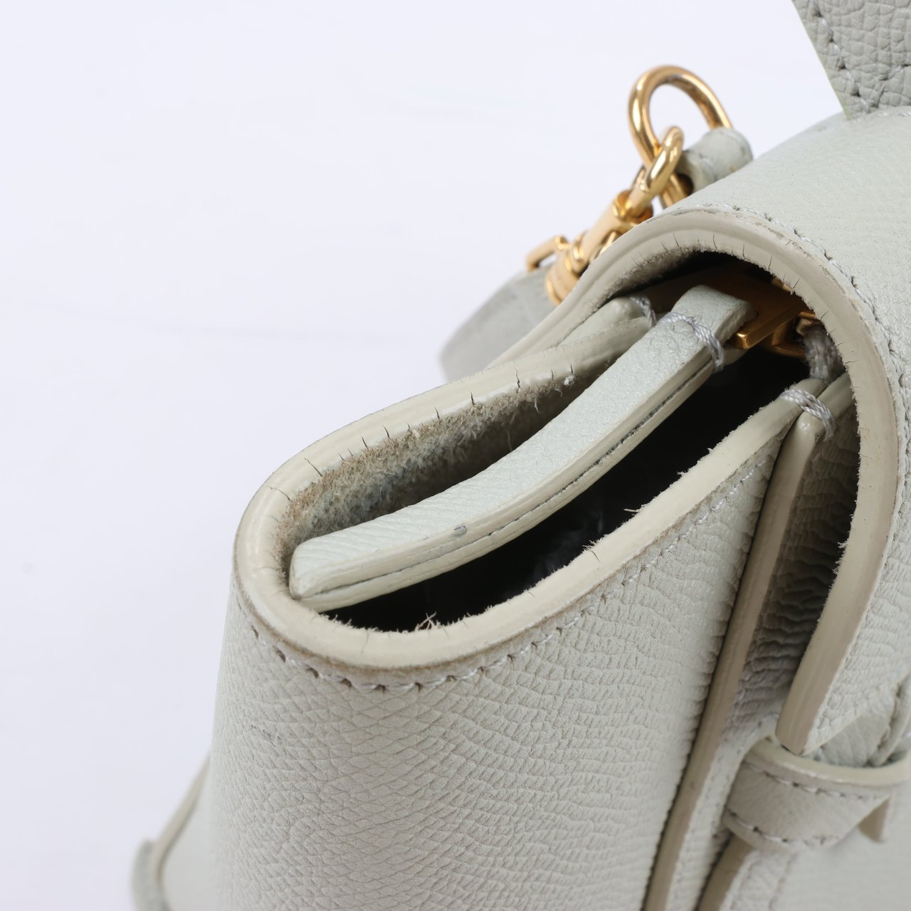 Celine CELINE Belt Bag Grained Calfskin Nano 2Way Handbag in Mint (Marketplaces) Groen