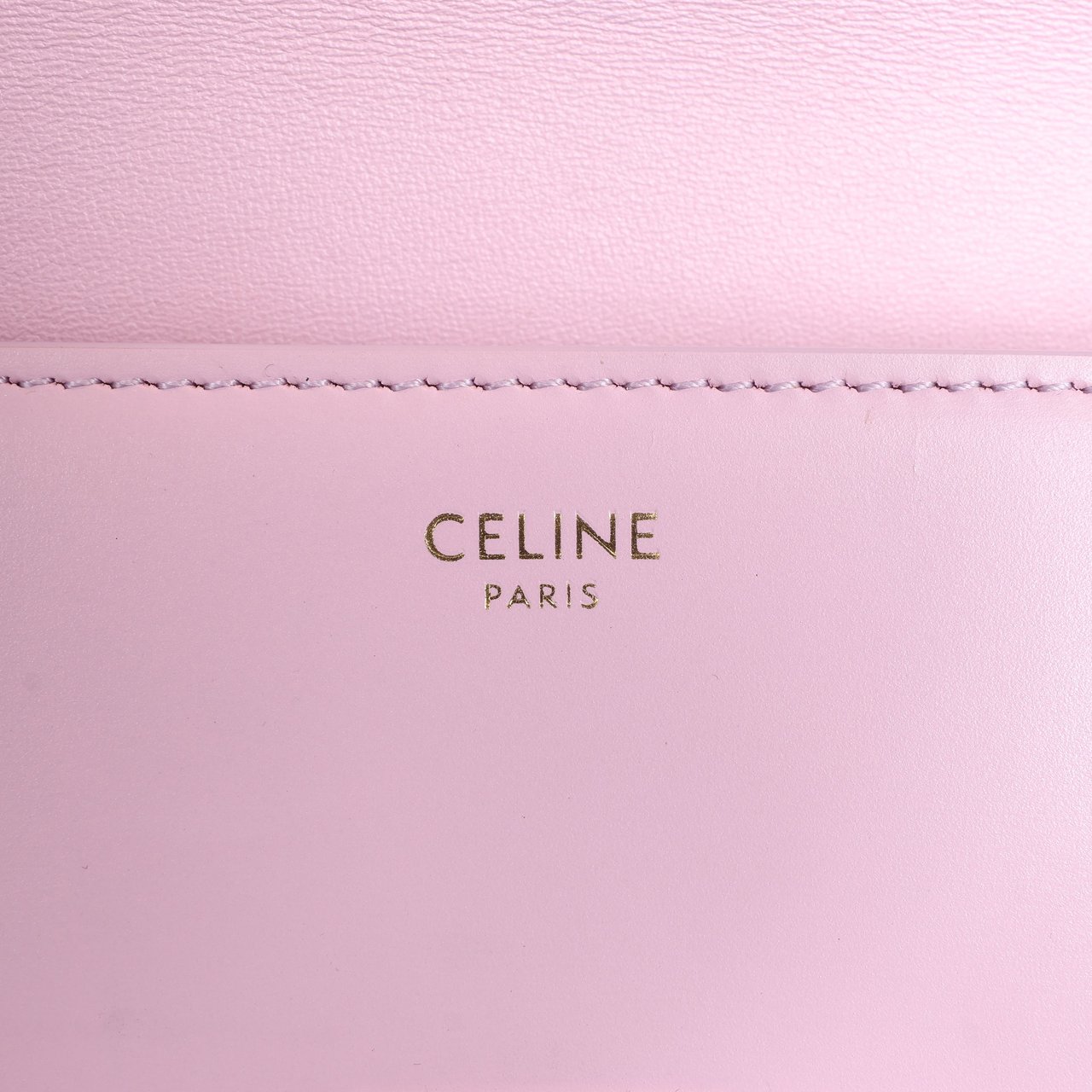Celine Celine Triomphe Smooth Leather Small Shoulder Bag in Pink Roze