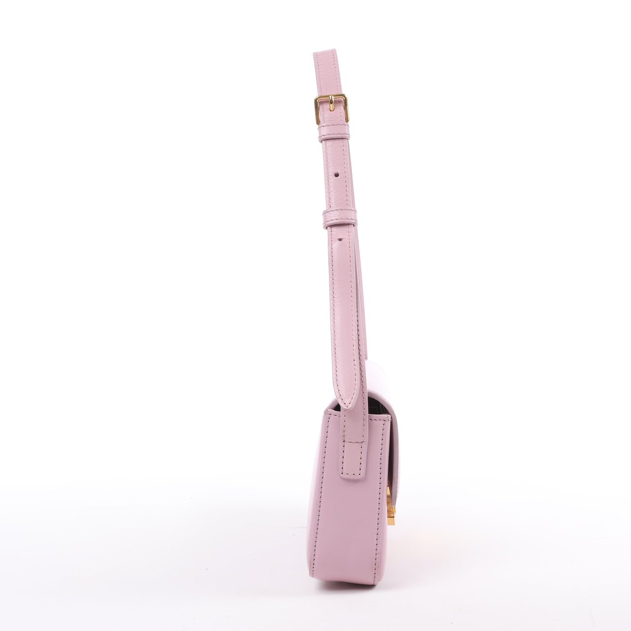 Celine Celine Triomphe Smooth Leather Small Shoulder Bag in Pink Roze