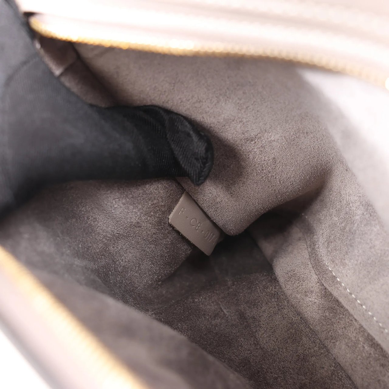 Celine CELINE Trapeze Leather x Suede 2Way Handbag in Gray Grijs