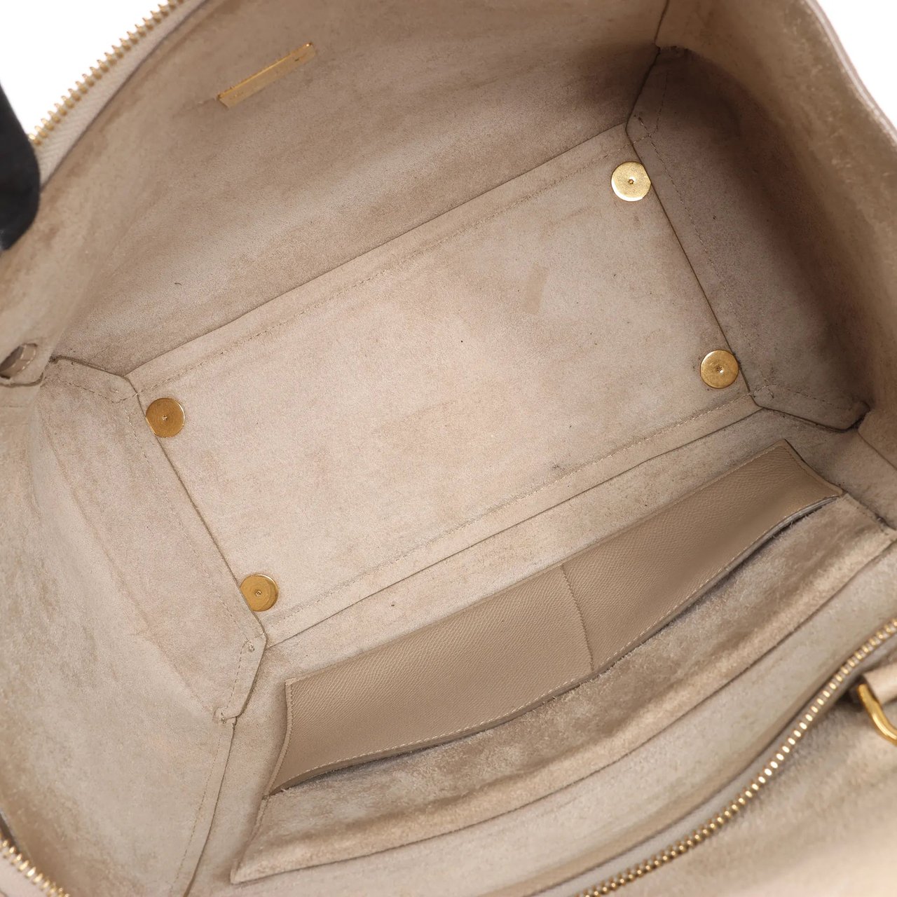 Celine Celine Belt Bag Mini Leather 2way Handbag in Beige Beige