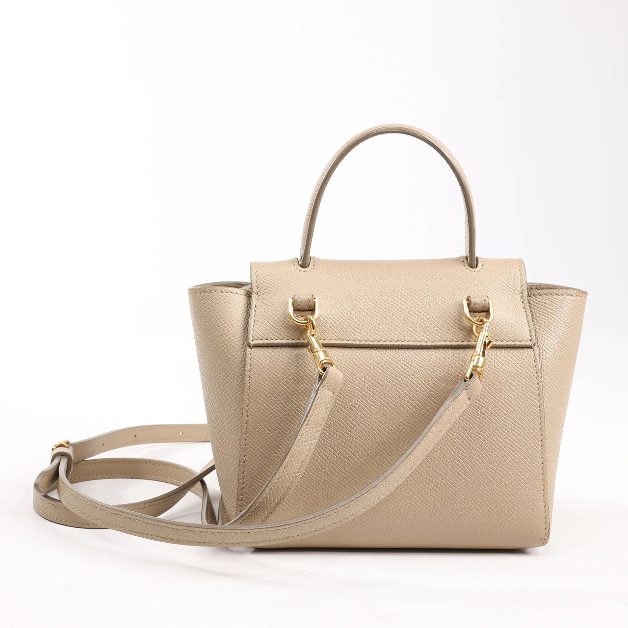 Celine Celine Belt Bag Pico Leather 2way Handbag in Beige Beige