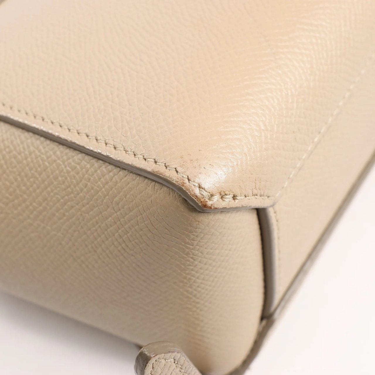 Celine Celine Belt Bag Pico Leather 2way Handbag in Beige Beige