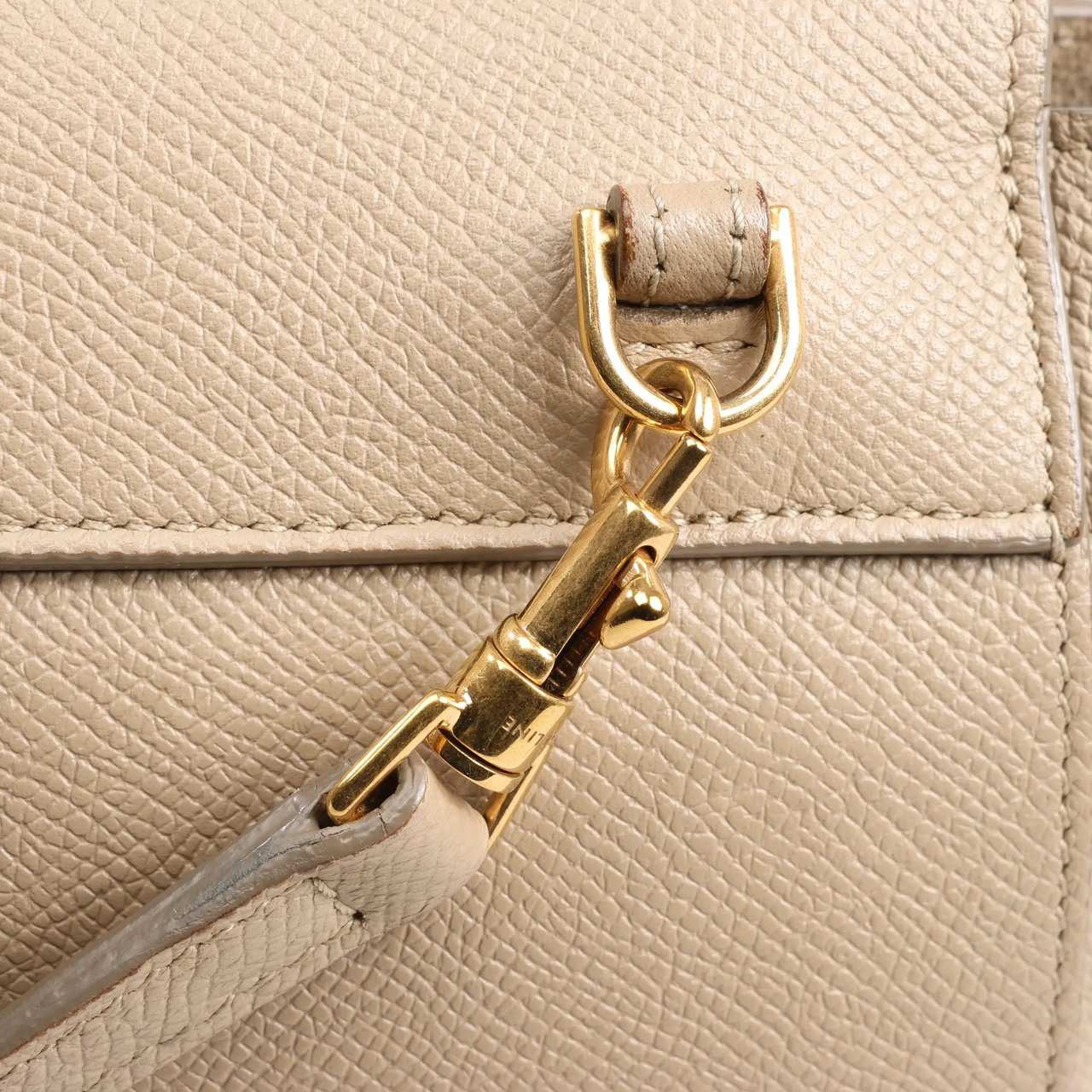 Celine Celine Belt Bag Pico Leather 2way Handbag in Beige Beige