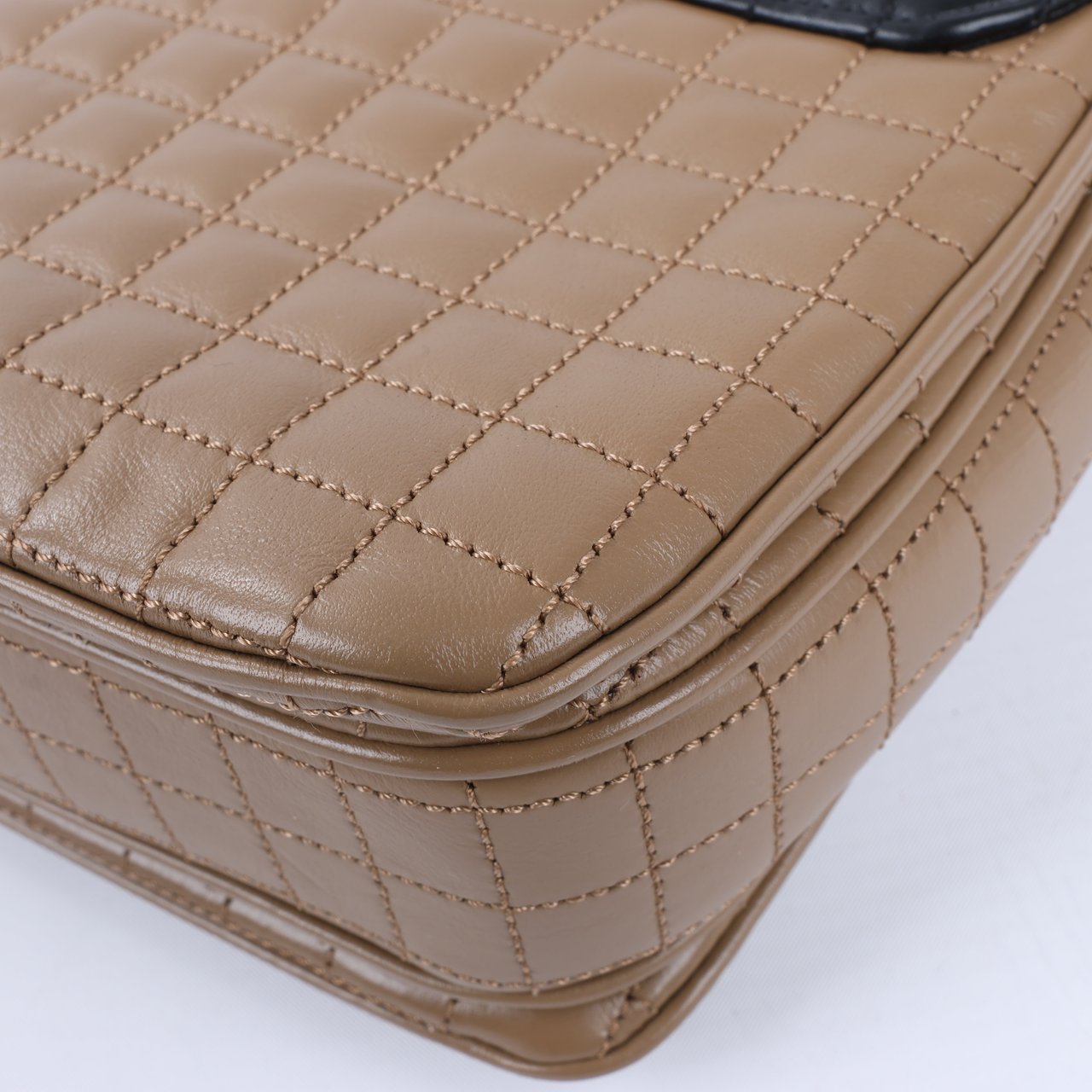 Celine Celine C Sées Medium Leather Chain Shoulder Bag Black × Brown (Marketplaces) Divers