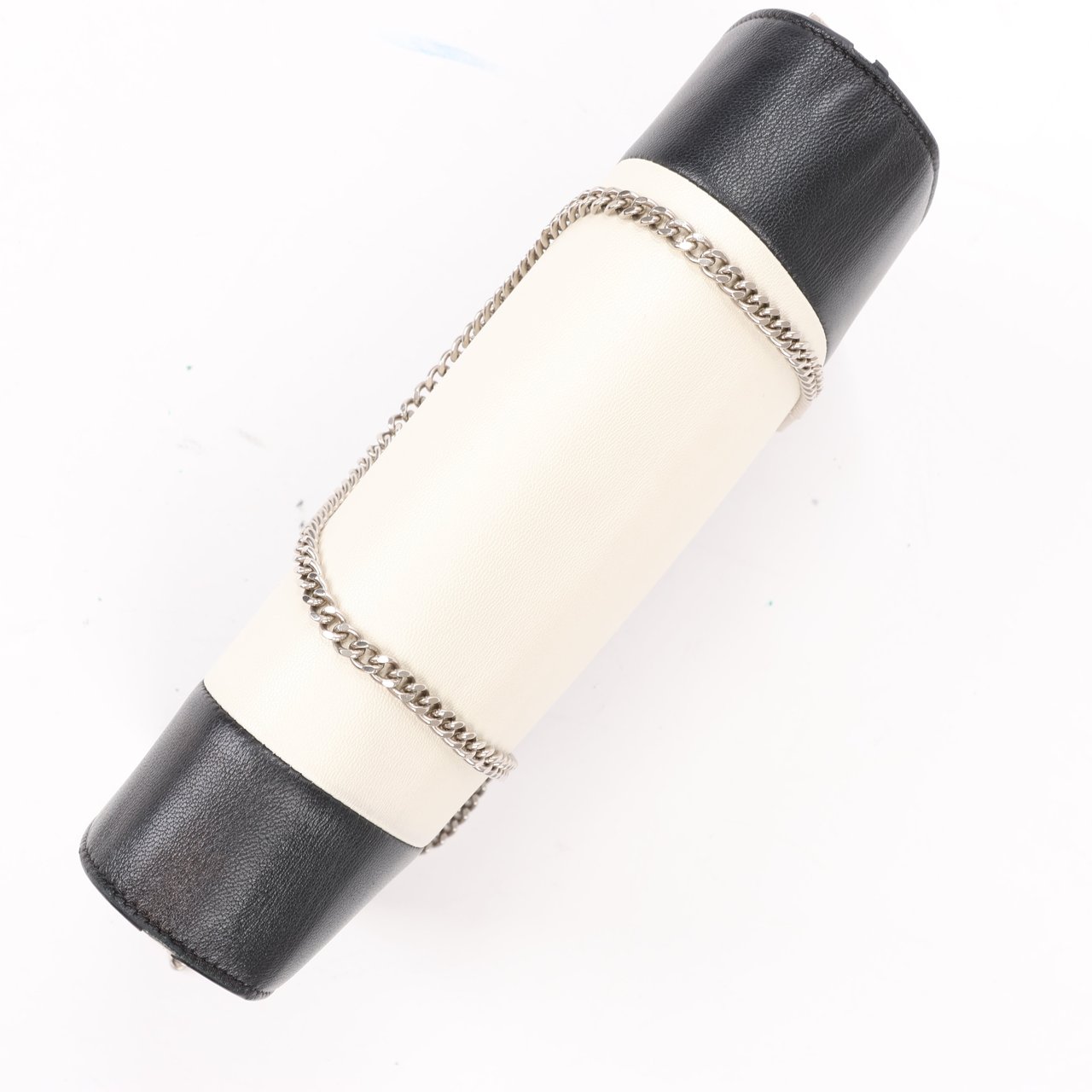 Celine Celine Frame Evening Leather Chain Shoulder Bag in Black × White (Marketplaces) Divers