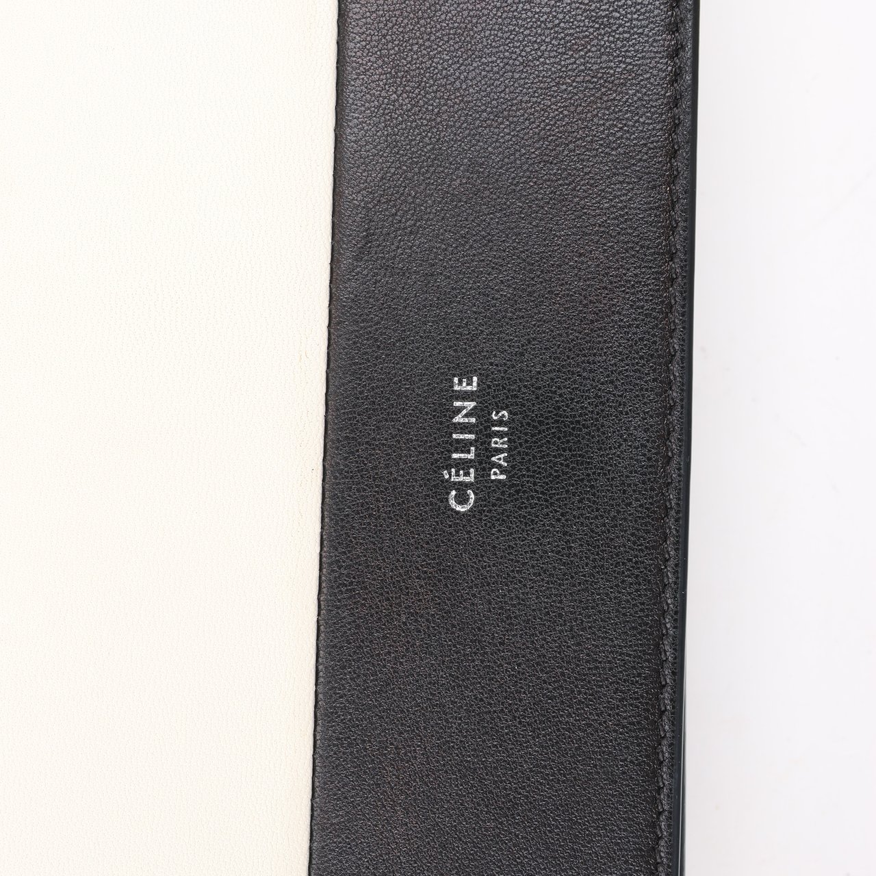 Celine Celine Frame Evening Leather Chain Shoulder Bag in Black × White (Marketplaces) Divers