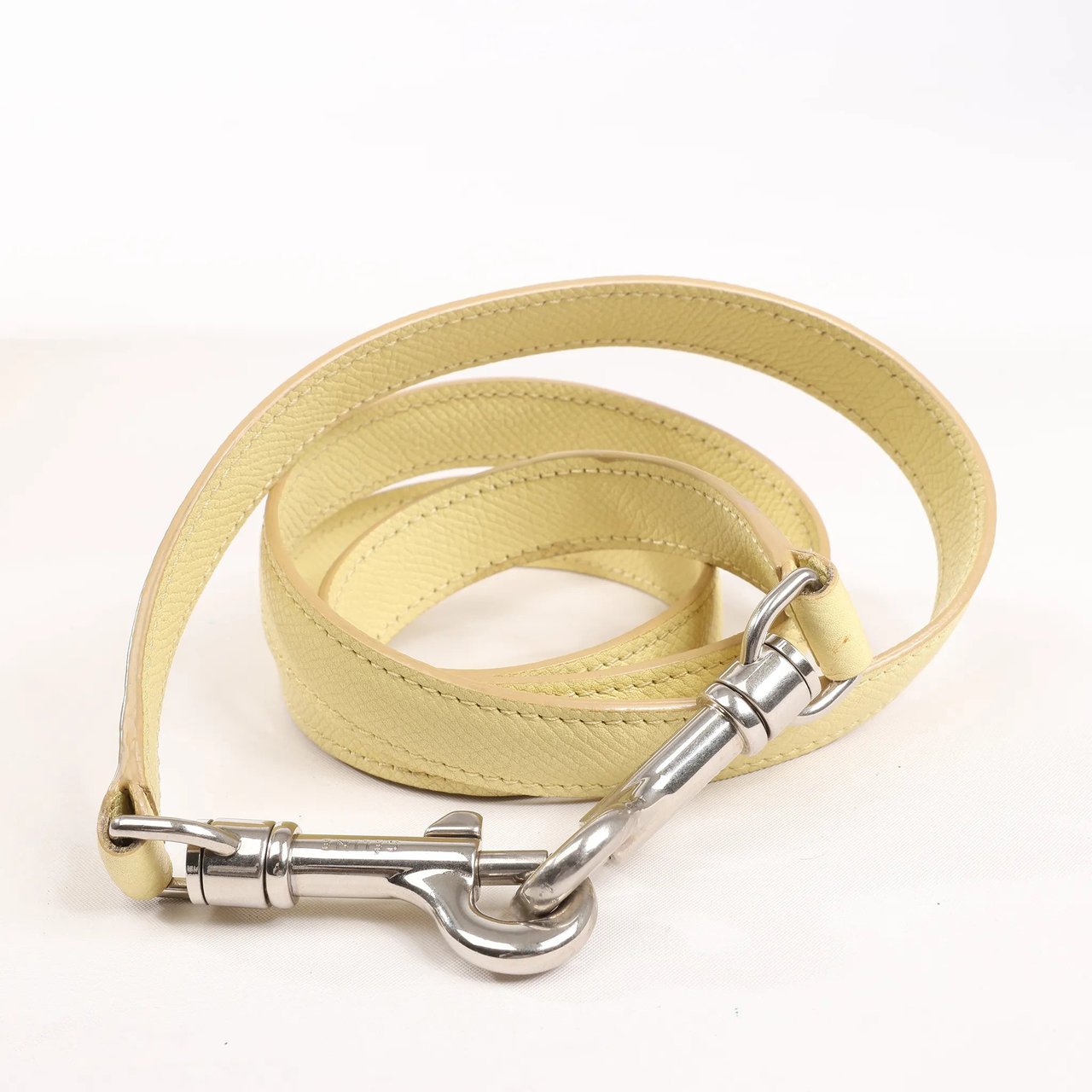 Celine CELINE Belt Bag Grained Leather Micro 2Way Handbag in Yellow Geel