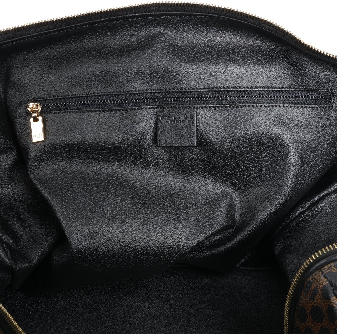 Celine Celine Macadam PVC & Leather Boston Travel bag in Black × Brown Divers