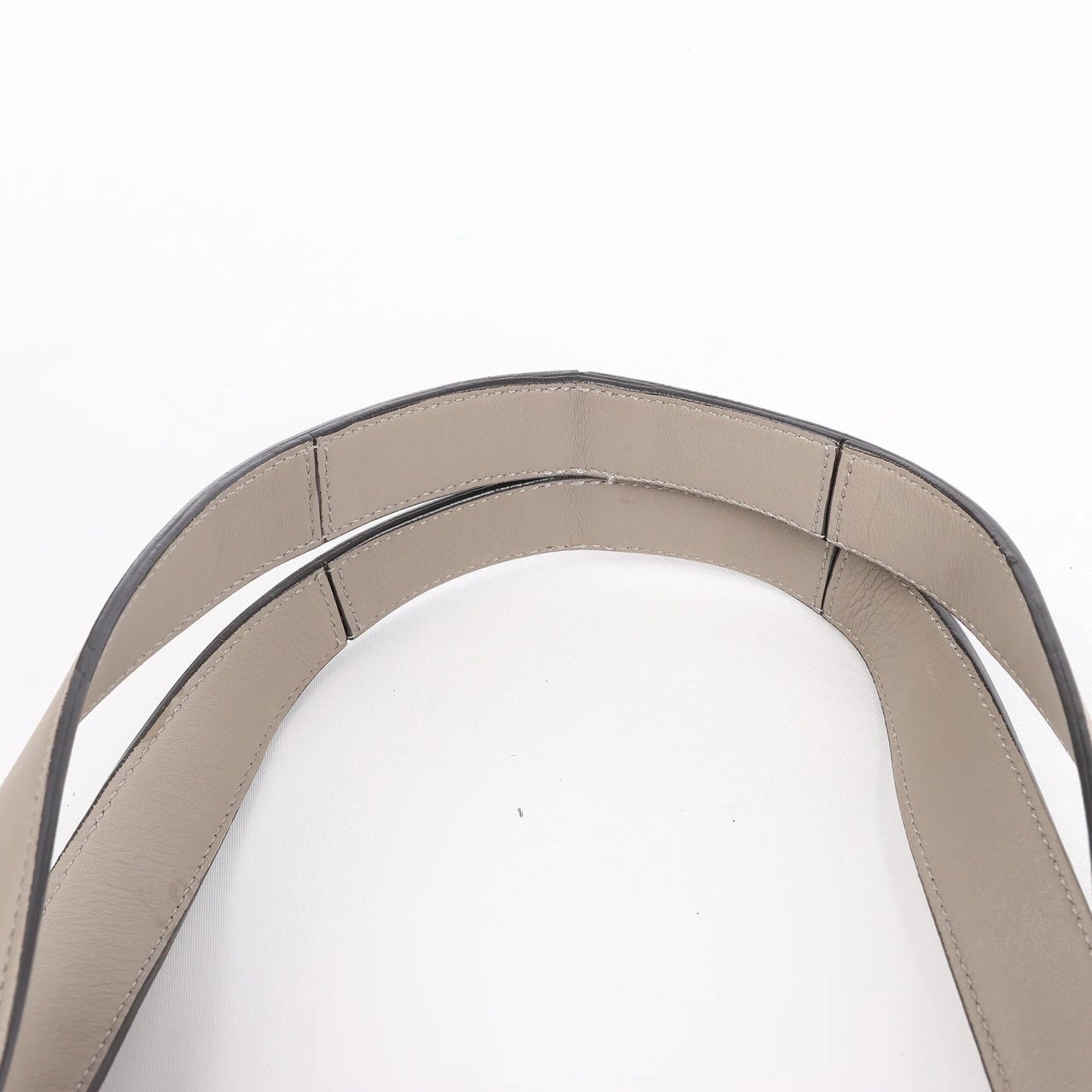 Celine Celine Tri-Fold Leather Shoulder Bag in Greige Beige