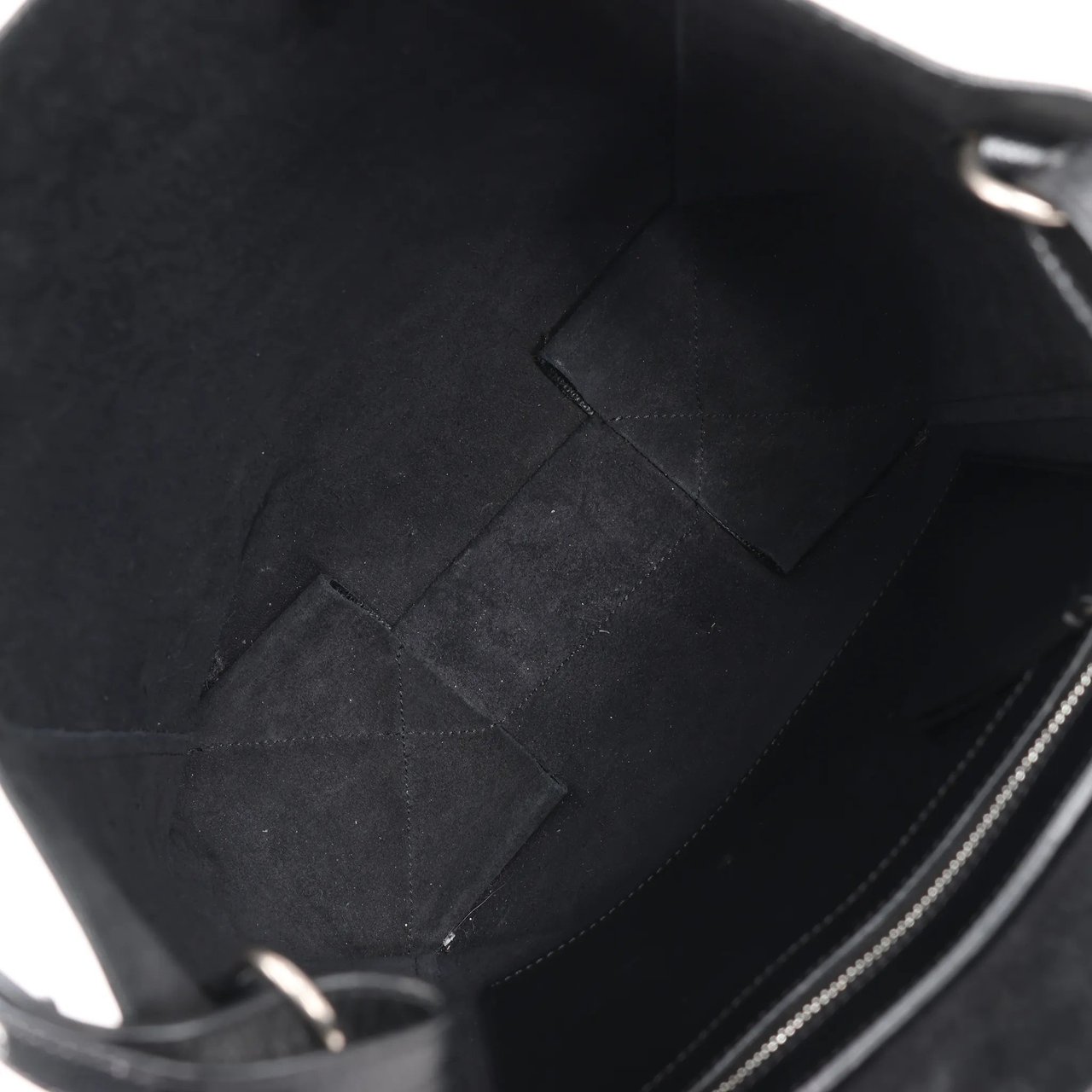 Celine CELINE Cabas Vertical Small Leather 2Way Handbag in Black Zwart