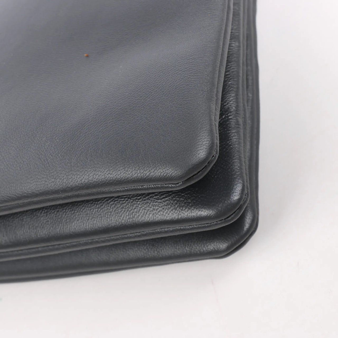 Celine Celine Trio Large Leather Crossbody bag in Gray Grijs