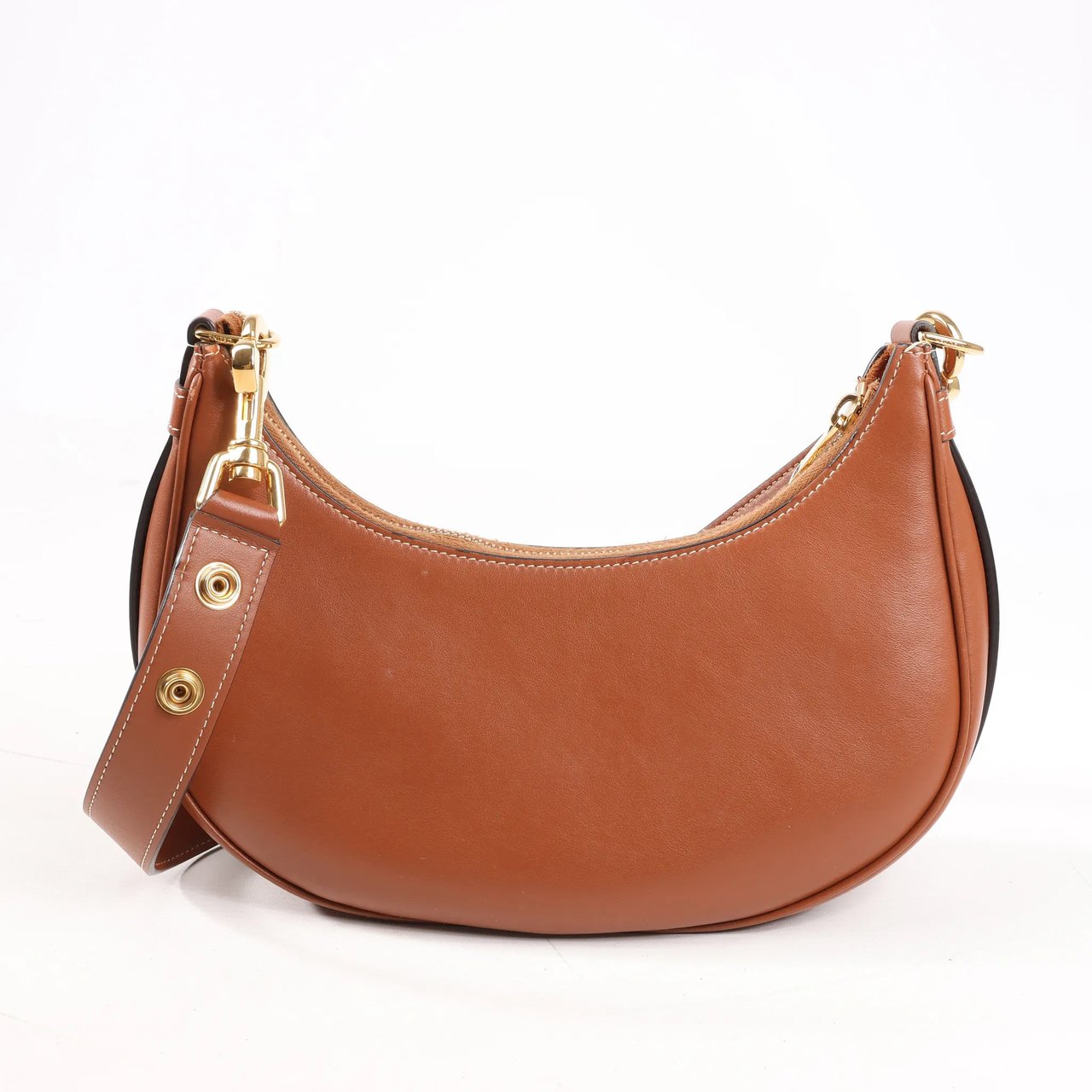 Celine CELINE Ava Leather Shoulder Bag in Brown Bruin