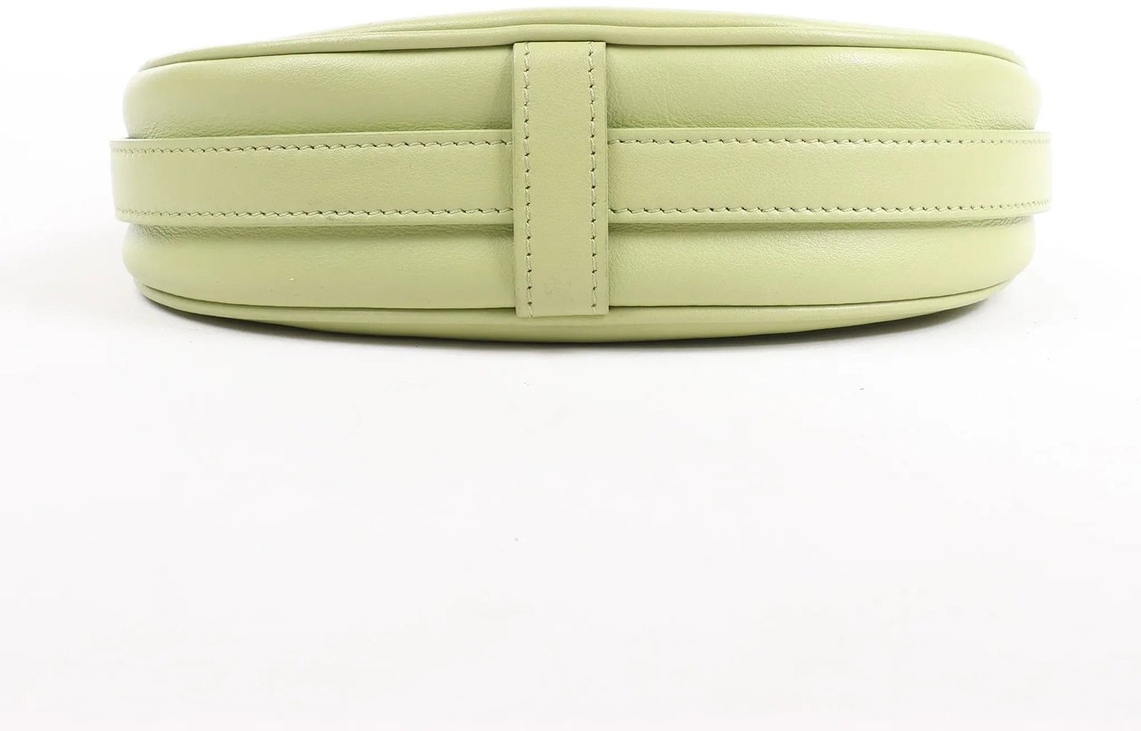 Celine CELINE Ava Leather Shoulder Bag in Green Groen