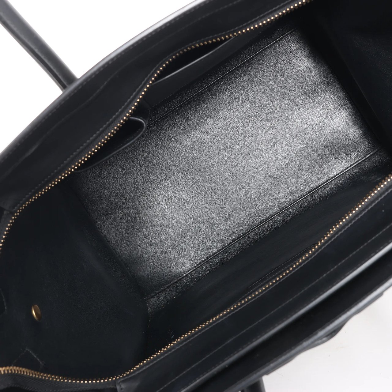 Celine Celine Luggage Mini Leather Tri-Color Handbag in Blue x Beige x Black Divers