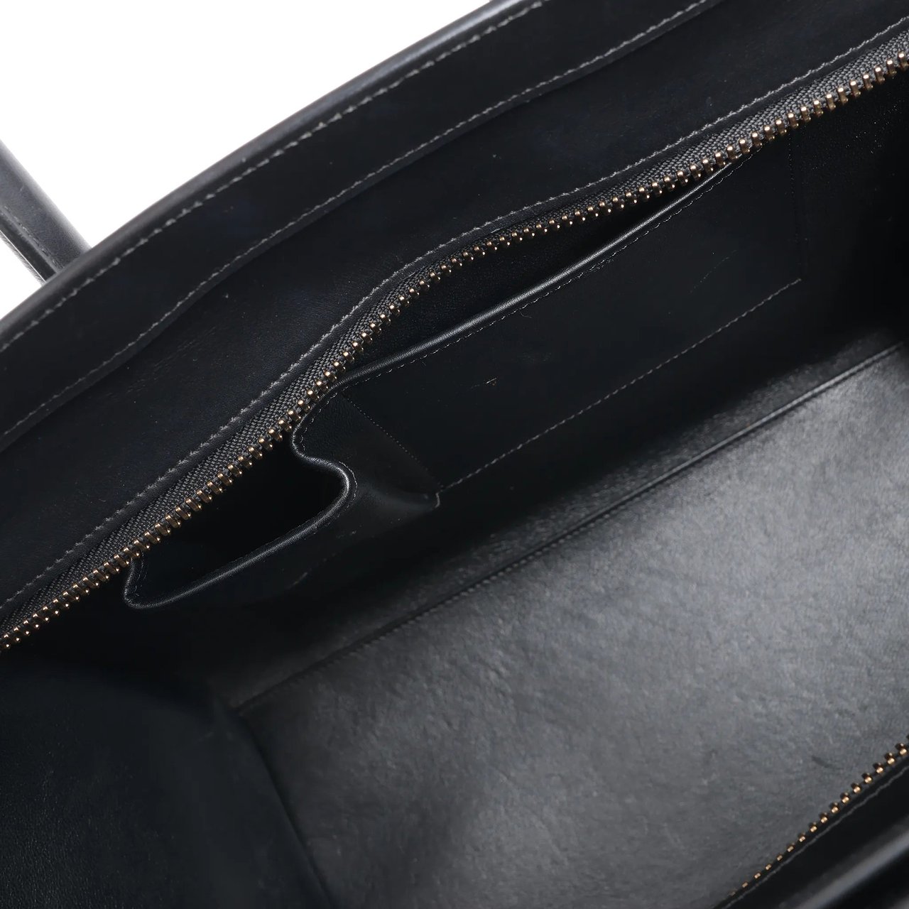 Celine Celine Luggage Mini Leather Tri-Color Handbag in Blue x Beige x Black Divers