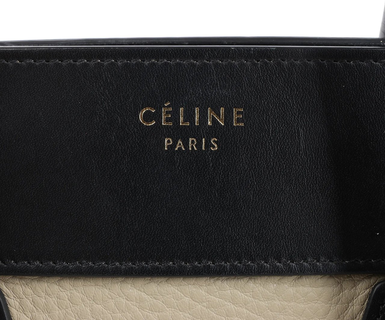 Celine Celine Luggage Mini Leather Tri-Color Handbag in Blue x Beige x Black Divers