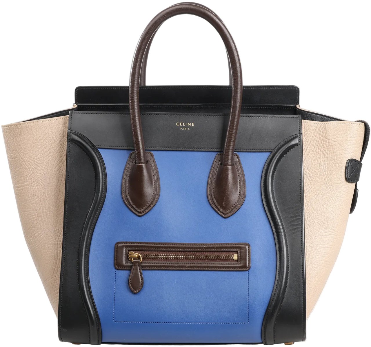 Celine Celine Luggage Mini Leather Handbag in Multicolor Divers