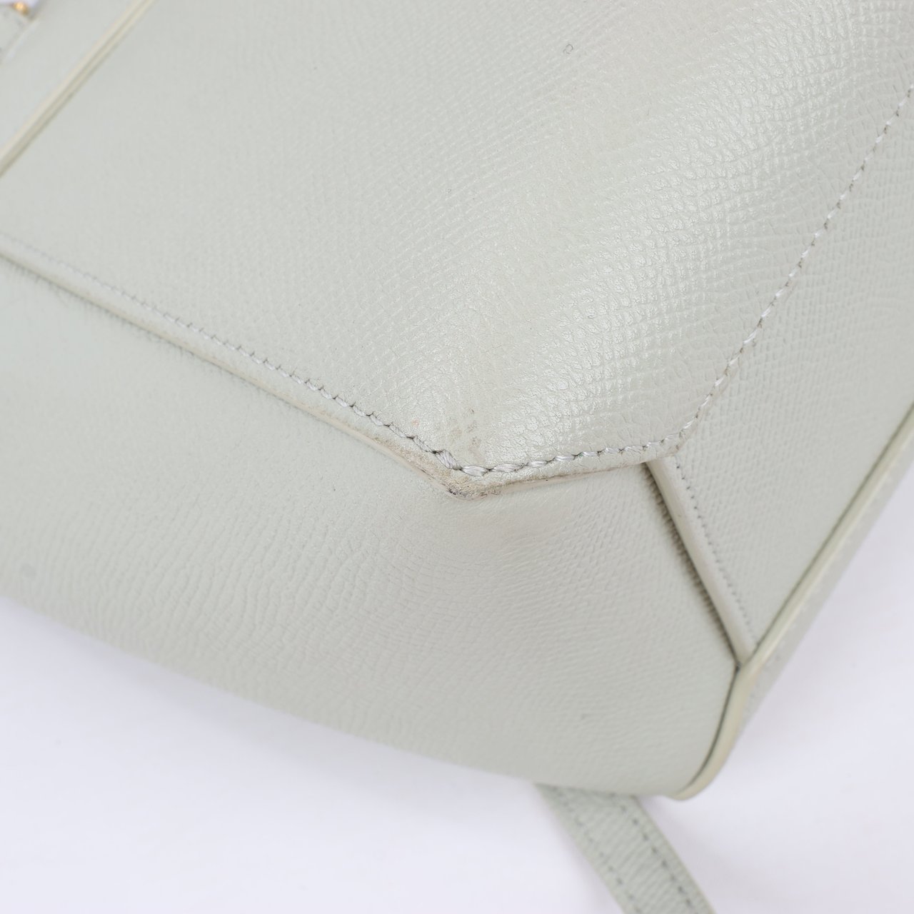 Celine CELINE Belt Bag Grained Calfskin Nano 2Way Handbag in Mint Groen