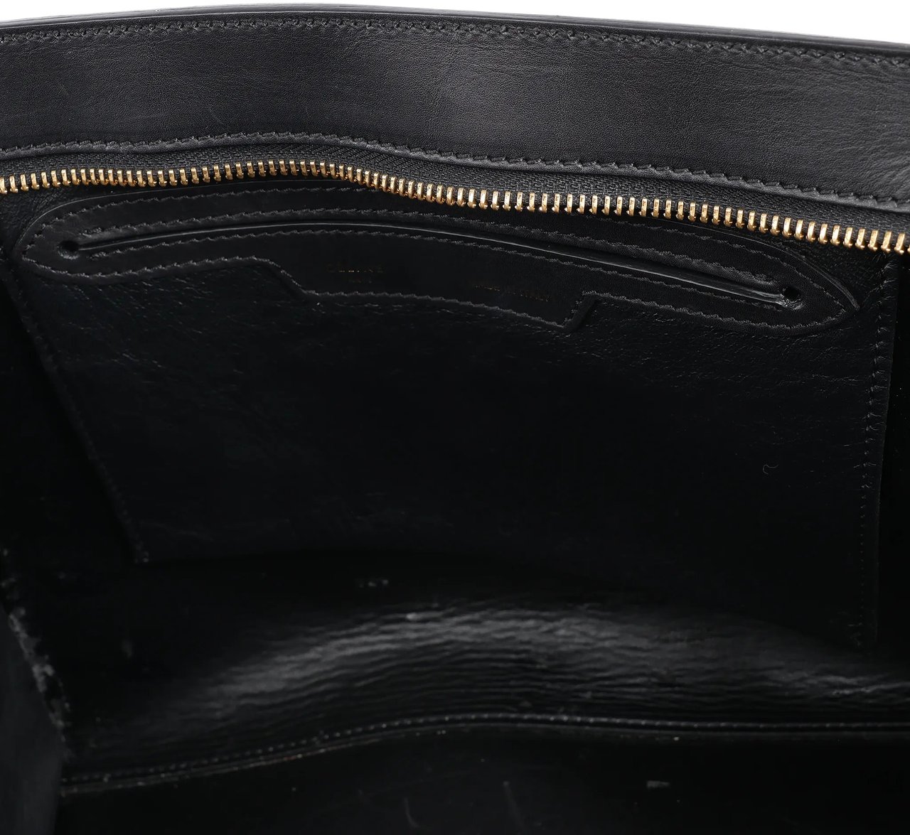 Celine CELINE Trapeze Leather x Suede 2Way Handbag in Black, Navy and Taupe Divers