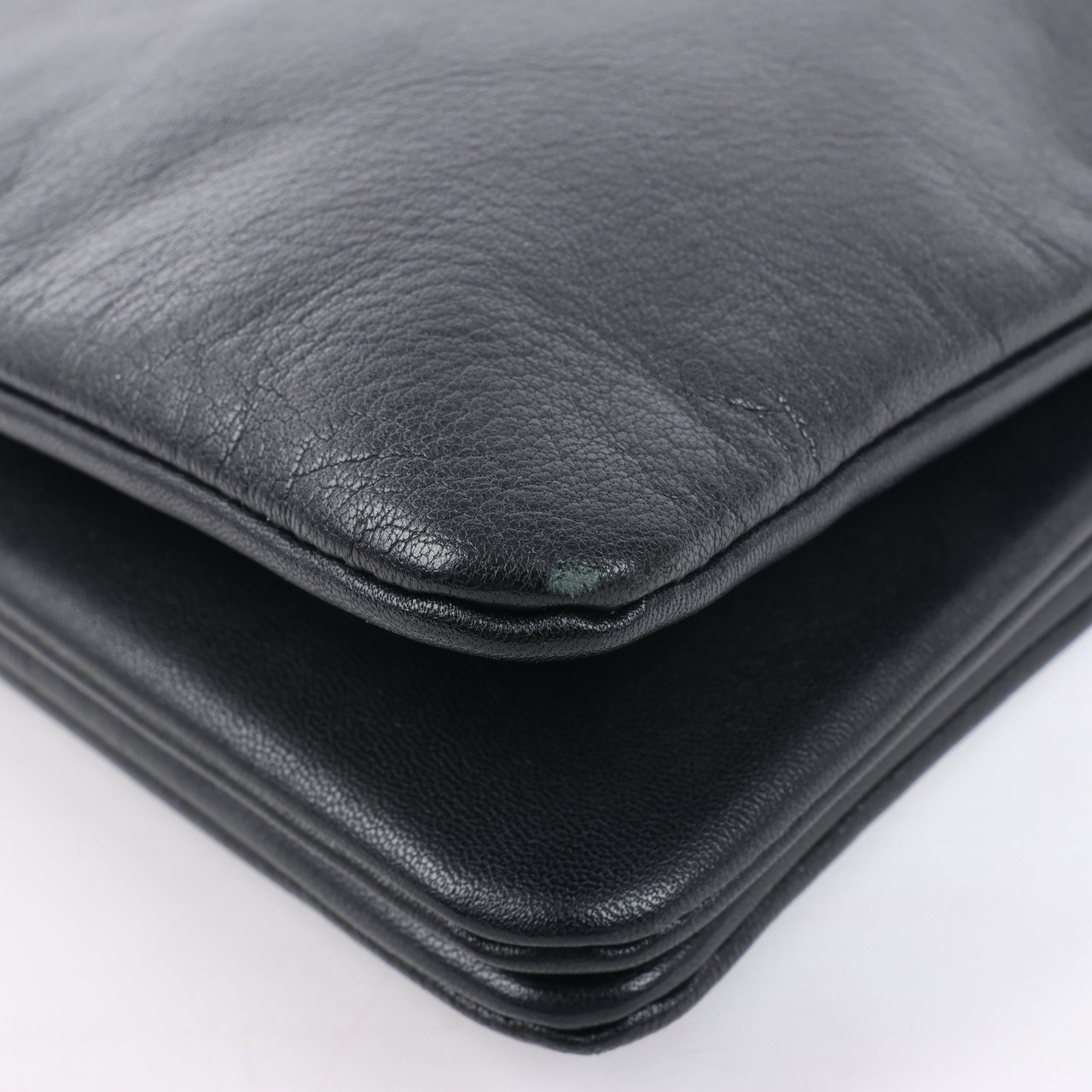 Celine Celine Trio Large Leather Crossbody bag in Black Zwart