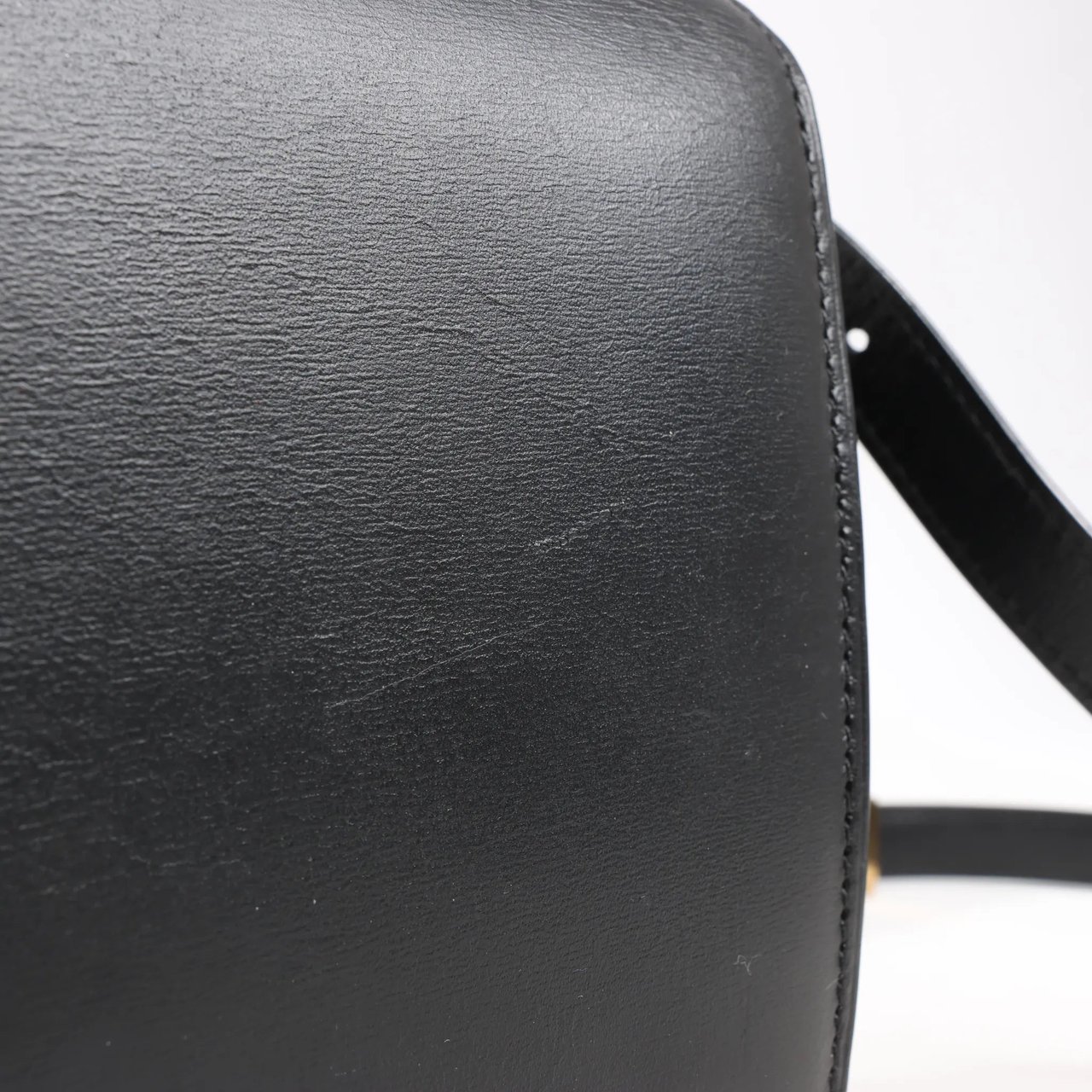 Celine Celine Classic Box Small Leather Shoulder Bag in Black Zwart