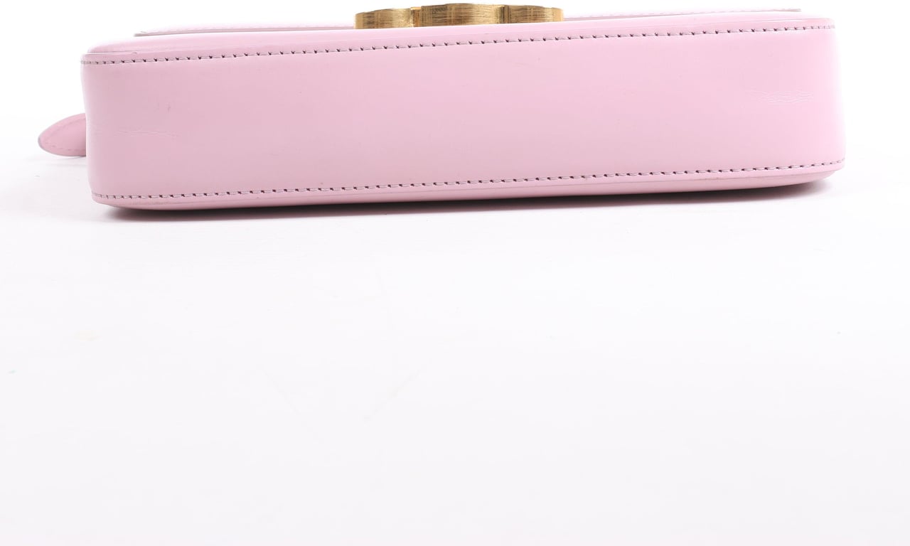 Celine Celine Triomphe Smooth Leather Small Shoulder Bag in Pink Roze