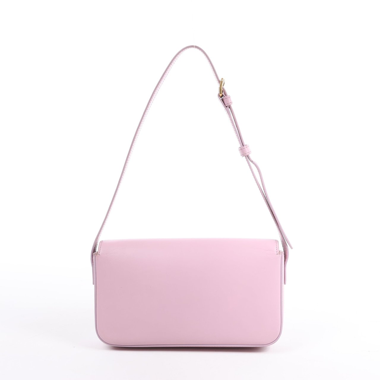 Celine Celine Triomphe Smooth Leather Small Shoulder Bag in Pink Roze