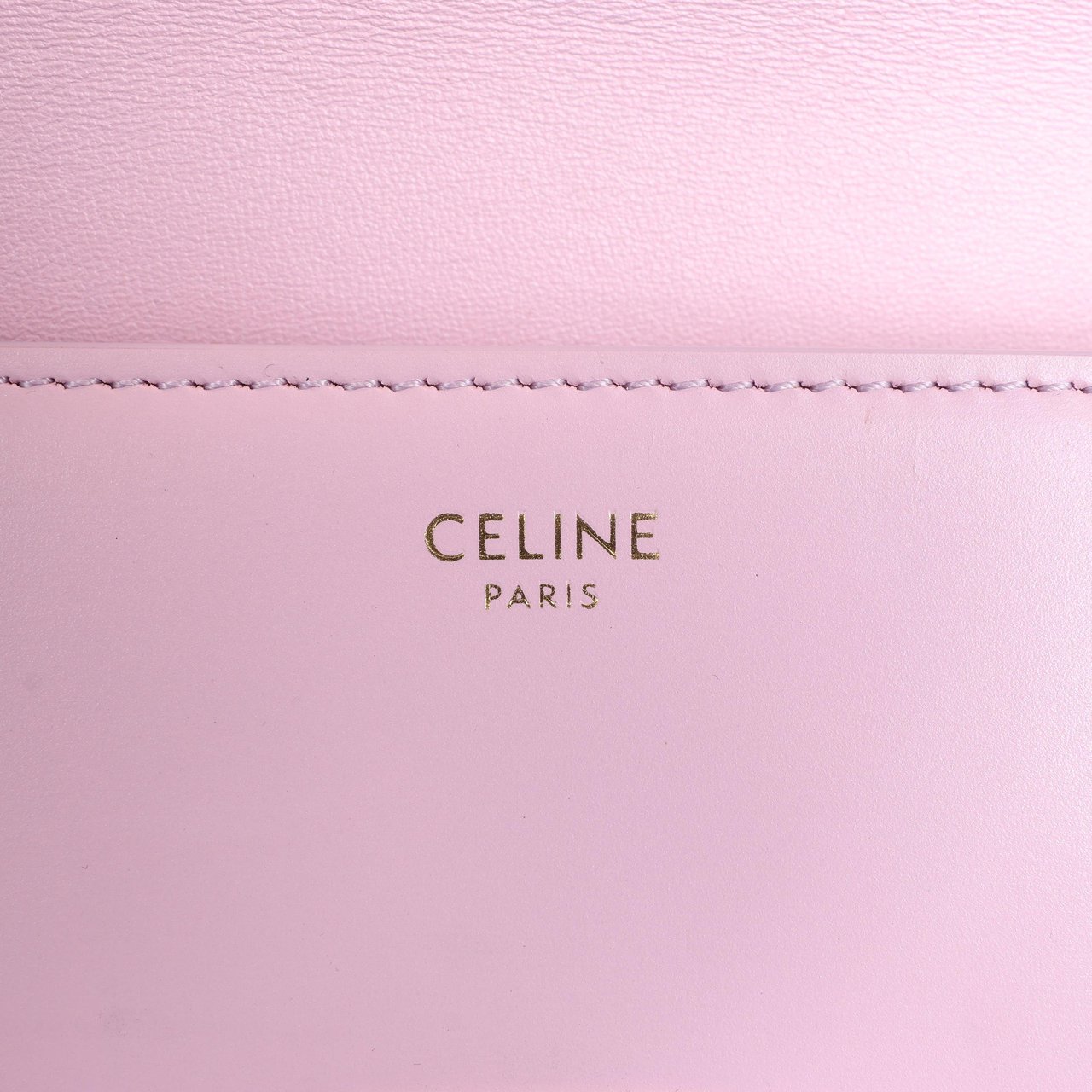 Celine Celine Triomphe Smooth Leather Small Shoulder Bag in Pink Roze